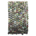 BEADIA Faceted Natural Dragon Blood Stone Round Loose Semi Gemstone Beads for Jewelry Making 3-3.5mm 38cm - color: Dragon blood stone Faceted, size: 3-3.5mm