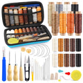 Upholstery Repair Kit, 71 Pcs Heavy Duty Sewing Kit, Leather Stitching Kit - color: Multicolor - Upgraded
