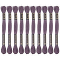 12 Skeins Embroidery Cotton Floss of 9yds for DIY Embroidery, Deep Brown - color: Deep Brown