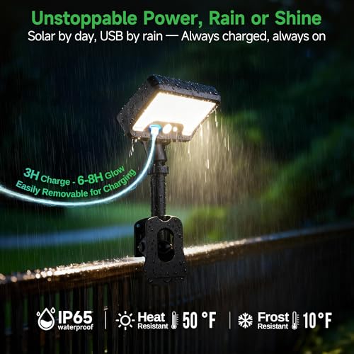 Clip On Solar Motion Lights Outdoor, 600LM, 2 Pack, Black - color: Clip-On, size: 2-Pcs