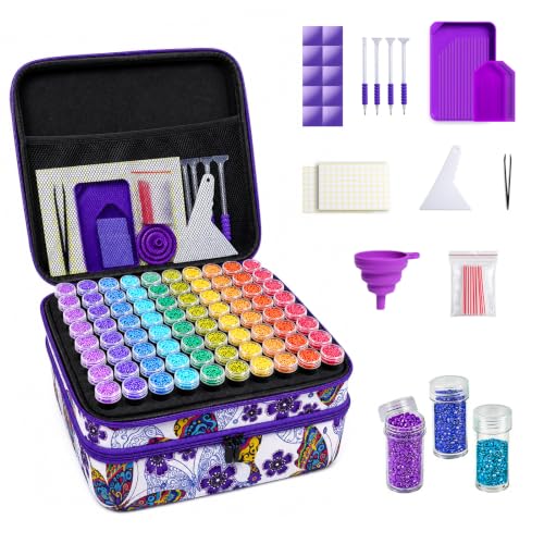 ZORETCO Diamond Art Storage - 240 Containers Diamond Art Kits for Adults - color: Butterfly, size: 240 Jars