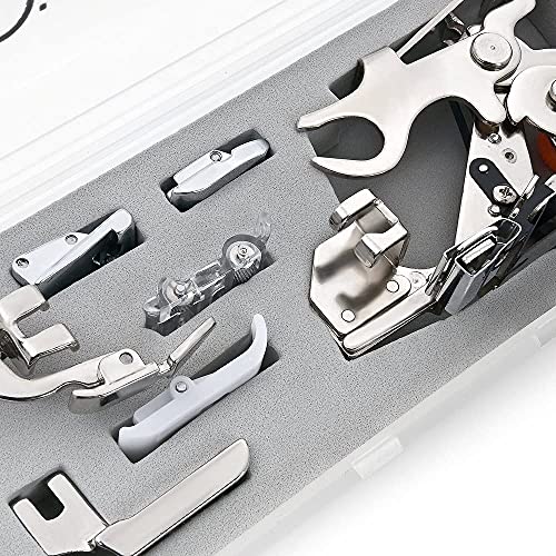 Distinctive 7-Piece Home Decor Presser Foot Set with Included Storage Case - size: 7-Piece Home Dec Kit