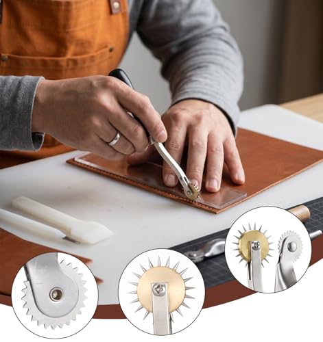 2 Pcs Pounce Wheel, Stainless Steel Perforator Wheel, Tracing Wheel
