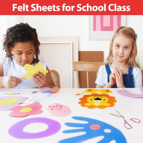 80 Pcs Wool Blend Felt Squares Sheets Bulk, 12"x12", 1MM Thick - size: 12'' x 12''- 1MM Thickness