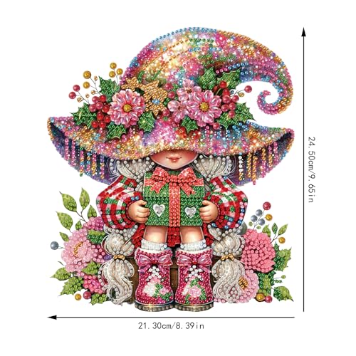 POETRYDRAW Diamond Art Ornament Desktop Kit Christmas, Stand Up Diamonds Painting Ornament for Adults, 5D DIY Special Diamond Gem Craft Tabletop Placement Board Kit - color: Christmas