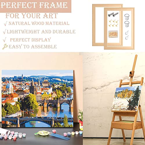 2 Pack 8"x 10" DIY Wood Canvas Stretcher Bars, Canvas Frames Kit-Easy to Assemble,Wooden Frames Kit for Oil Painting,Diamond Painting，Embroidery Stitch and Needlepoint Arts Supplies - color: 8"X10"