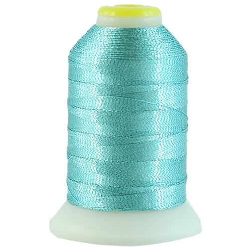 ThreadArt Metallic Embroidery Thread, 1000M, No. L68 - Light Blue - color: Light Blue