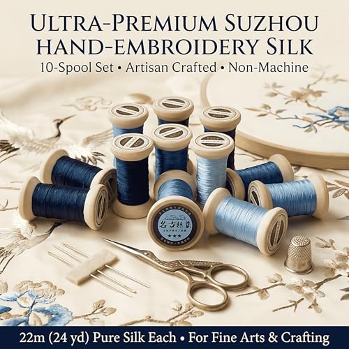 Natural 100% Mulberry Handmade Embroidery Silk Thread Silk Floss (56) - color: 56
