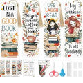 niurenmaoyi 4 Pack Coffee Bookmark Stamped Cross Stitch Kits for Beginner - color: Cross Stitch Kits0512-02