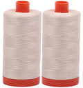 Aurifil Mako 50wt Thread 2 Large Spools: Light Beige (2310x2) - color: 2-Pack - Light Beige 2310