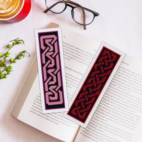 ORIGACH 6 Set Celtic Knot Cross Stitch Bookmark Kit for Beginner - style: Celtic Knot