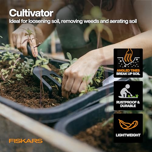 Fiskars 5-Piece Pruner, Trowel, Cultivator, Gloves & Kneeling Pad Set - style: Floral Tool Gift Set
