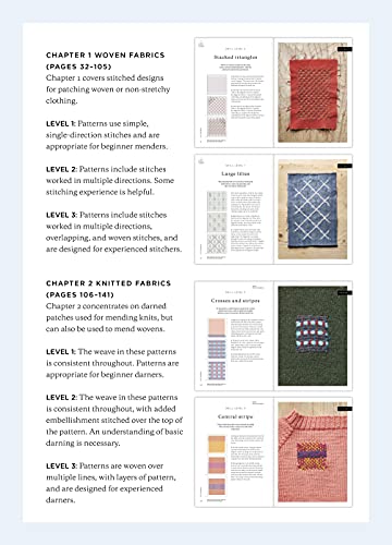 The Mending Directory: 50 Modern Stitch Patterns for Visible Repairs (Landauer) Iron-On Patterns Included - Mend Your Clothes, Practice Sustainable Fashion, Save Money, and Build Your Sewing Skills
