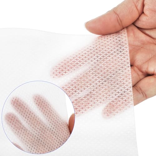 Jucoan No Show Mesh Embroidery Stabilizer 12" x 50 Yard, 1.5 Oz Light Weight Cut Away Invisible Embroidery Backing Stabilizer for Machine Embroidery and Hand Sewing Hoop & Stitch