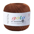 golo Crochet Thread Size 20 Yarn for Hand Knitting Tatting Yarn 209 - color: 209 Brown