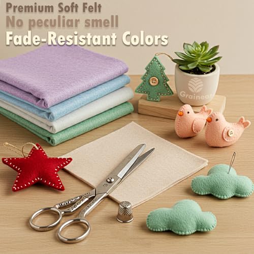 White Soft Felt Sheet, 36" x 36", 1.6mm Thick Acrylic Felt Fabric - color: White, size: 36 inch x 36 inch