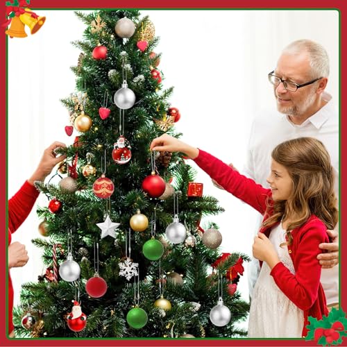 FEBSNOW 500Pcs Christmas Ornament Hangers, Silver Hanging String with Snap - color: Silver
