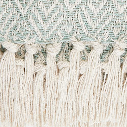 DII Diamond Throw Collection Cotton Woven, 50x60, Jadeite - color: Jadeite
