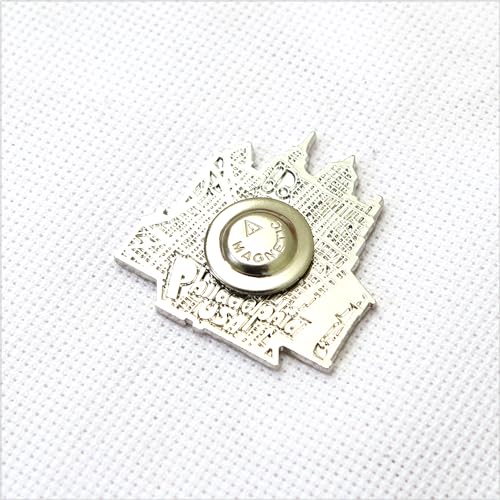 Awesome Pattern Studio Needle Minder Set – Philadelphia Magnetic Needle Minder + 2 Needle Threaders. Enamel Pin for Cross Stitch, Embroidery and Craft - size: Philadelphia Set #1