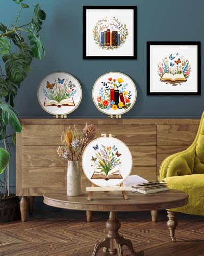 TINDTOP Embroidery Kit for Adult, Embroidery DIY Starter Kit - color: Book