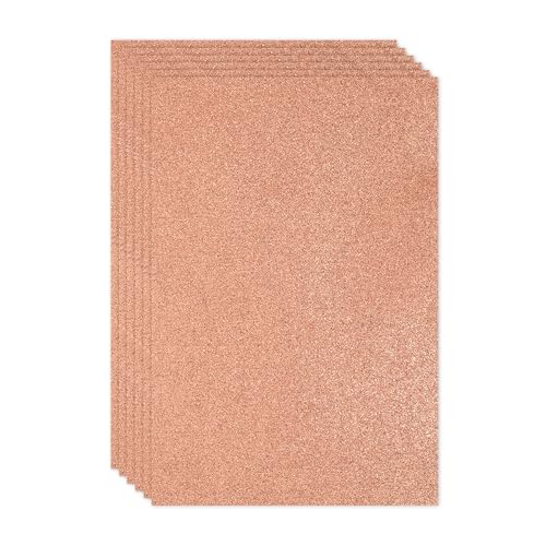 PATIKIL 2mm(1/10") Thick Non Adhesive Glitter Foam Sheet 16x24inch(40x60cm) Light Yellow, EVA Shiny Foam Board for Craft, 6 Pcs - color: Light Yellow
