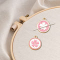 GUPENG Pink Sakura Cross Stitch Supplies Needle Minder , Embroidery Magnetic Needle Holder，Needlework and Embroidery Accessories（2 PCS） (csljmy20220825-0004)