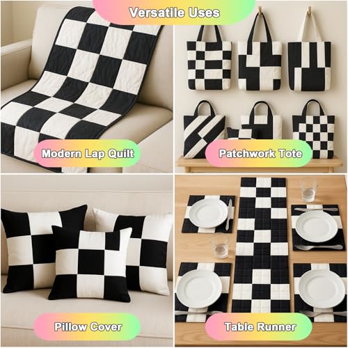 Pre-Cut Cotton Fabric Squares (84pcs 5'' White) - color: 84pcs 5'' White