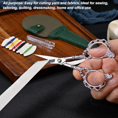 YOUGUOM Embroidery Scissors with Cover, Small Sewing Scissor - color: Purple