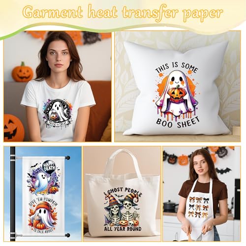 20 Sheets Halloween Iron on Transfers for T-Shirts - color: Colorful