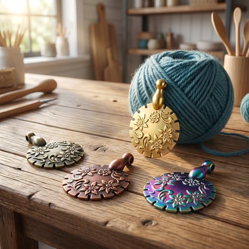 4 Pcs Pendant Thread Cutters for Knitting, Crochet, Sewing & Embroidery