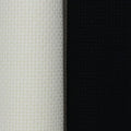 KCS 2 pc of 15" x 18"(38cmx45cm) 16 Count Cross Stitch Cotton Aida Cloth Needlework Fabric Box (Antique White+Black, 16CT) - color: Antique White+black, size: 16CT