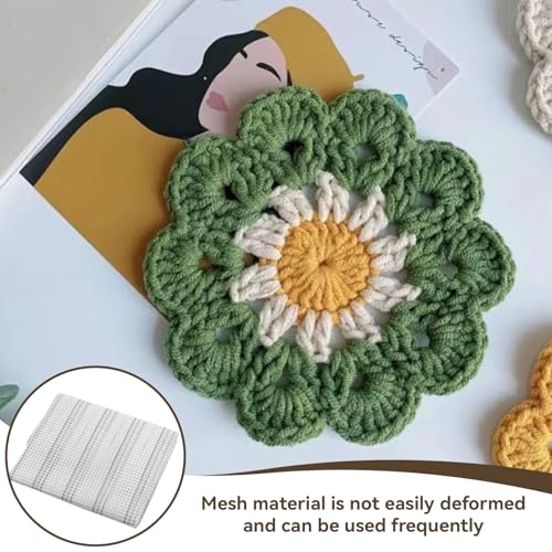 HERCHR Latch Hook Canvas,Rug Making Canvas Latch Hooking Mesh Fabric Blank Rug Hooking Mesh Canvas Kit DIY Mesh Sheet Multipurpose Rug Hooking Mesh for Embroidery Knit(100 * 150cm) - color: 100*150cm