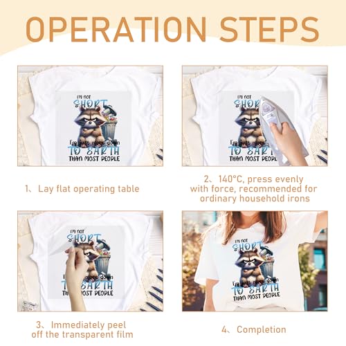 Dazoratix Animals Iron on Transfers - 20 Sheets Cute Cartoon Animal Heat Transfer Design Stickers Funny Ready to Press Sarcastic Angry Decals for T-Shirts Women Clothing DIY Crafts Pillow Decorations - style: Cute Animals-20PCs