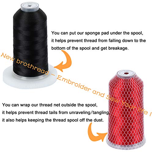 New brothread 60 Colors Huge Spools Polyester Embroidery Machine Thread - color: 60 Colors