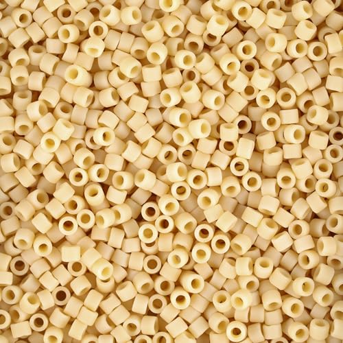 Miyuki Delica Seed Beads - color: DB1581 - Matte Opaque Pear