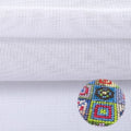 14 Mesh White Needlepoint Canvas, 19.6" x 17.7" Embroidery Blank Cloth 2PCS