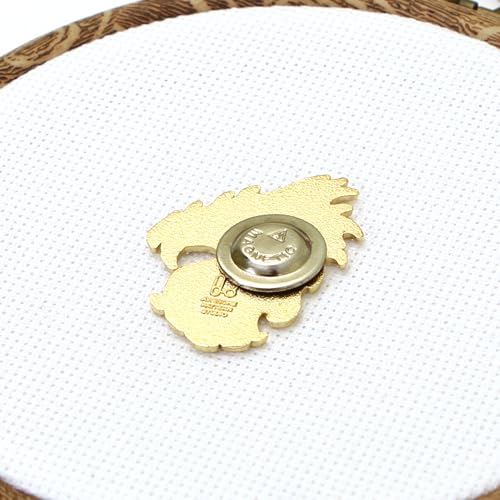 Needle Minder Set - Mandala Dragon Magnetic Needle Minder + 2 Needle Threaders + Crane Scissors. Enamel Pin for Cross Stitch, Embroidery and Craft - size: Dragon Set #2