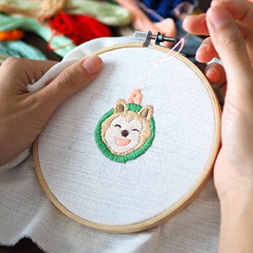 Caydo 40 Pieces 6 Inch Round Embroidery Hoops Bulk, Cross Stitch Hoop Ring