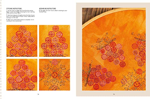 Blackwork Embroidery in Colour: A colourful modern twist on a traditional technique