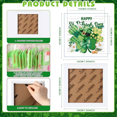 Trandraft 13 Pcs Seasonal Holiday Small Diamond Art Kits for Adults Craft - style: Lively Style