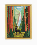 Yosemite National Park CS420-2 - Counted Cross Stitch KIT#2 Prime. Set of Threads, Needles, AIDA Fabric, Needle Threader, Embroidery Clippers and Printed Color Pattern Inside. - size: Cross Stitch KIT #2 PRIME