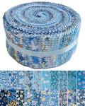 100% Cotton Jelly Roll Fabric Strips for Quilting and Sewing- Blue Sea - color: Blue Mediterranean