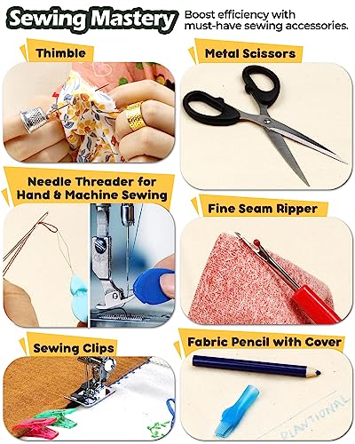 Heavy Duty Sewing Kit, Upholstery Repair Sewing Kit with Sewing Awl, 120PCS - color: 20 Color