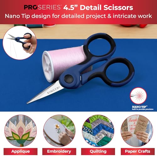 SINGER ProSeries™ Sewing Scissors Bundle, Fabric, Detail & Snips, 3 Count - color: Navy