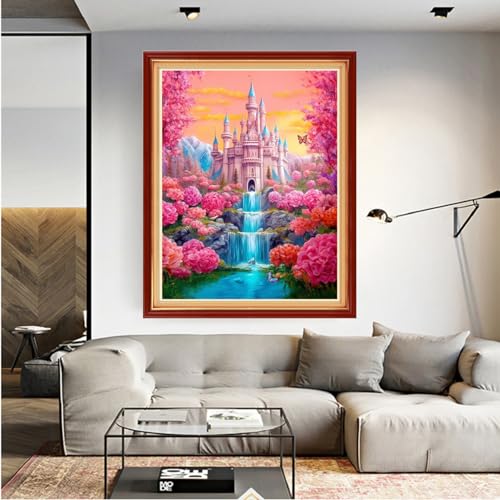 Dooxvey Cross Stitch Kits for Adult Beginners - Magic Castle 16x20 inch Pattern, Full Range of Stamped Kits, Needlepoint & Embroidery Options - color: Manual Arts 13
