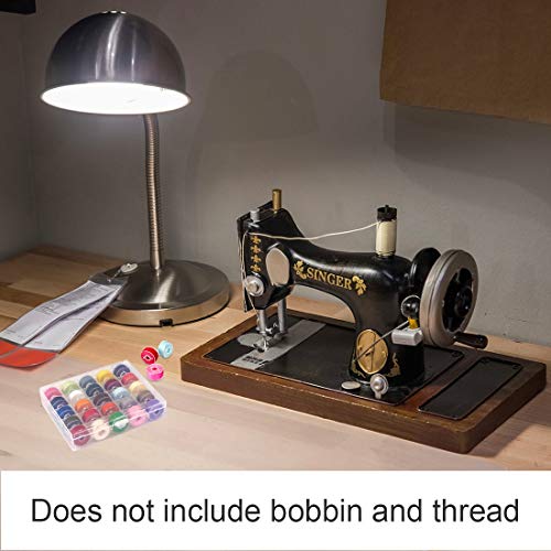 Bobbin Box,Machine Bobbin Organizer Plastic Case,Transparent 25 Slots Empty Bobbins Spools Box，Sewing Craft Plastic Case Storage Box for Sewing Machine - size: 2Pack