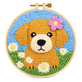 YOYLEAYOY Punch Needle Kit for Beginners (Golden Retriever)