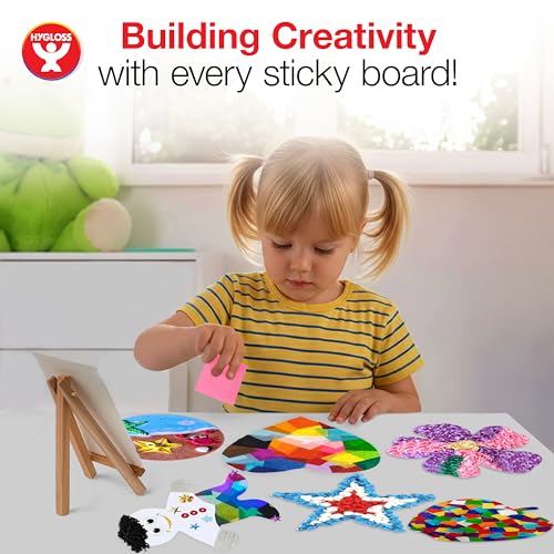 Hygloss Sticky Collage Frames - 6 Pack 6” x 8” Self Stick Collage Boards for Kids - Peel & Stick Mounting Boards for Art Projects, School Crafts, Classrooms, and DIY Displays - size: 6-Pcs, style: Frame 6” x 8”