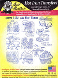 Aunt Martha's 4021 Hot Iron Transfers Life on The Farm