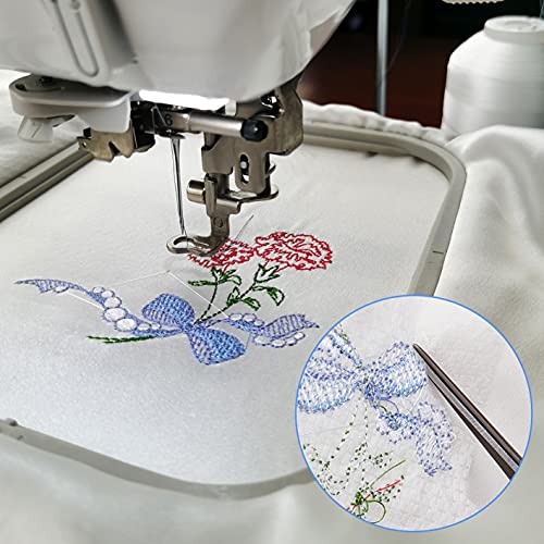 No Show Mesh Cut Away Embroidery Stabilizer - Weight 1.9 Ounces 8" x 8" 100pcs - size: 8" x 8" 100pcs